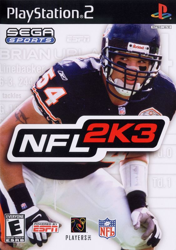 NFL 2K3 box art for Xbox